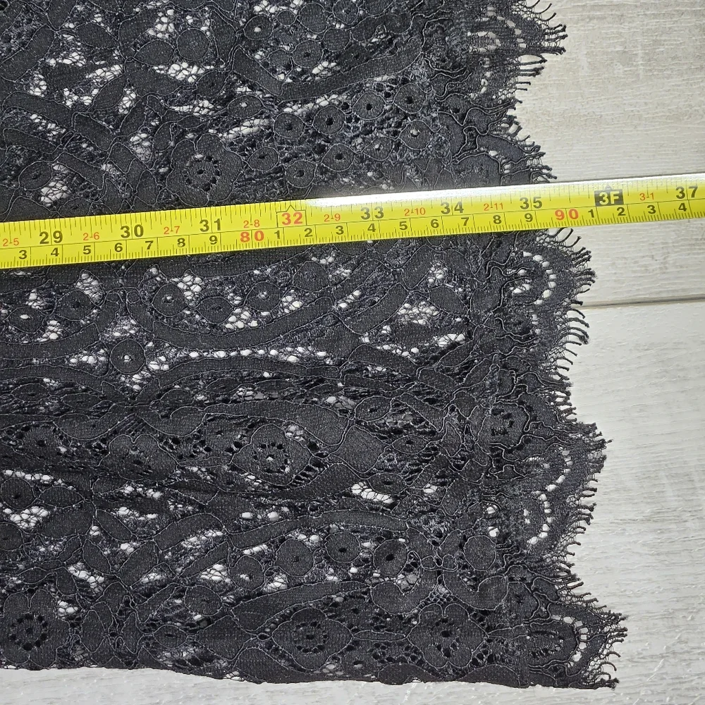 FREE PEOPLE Heart In Two Black Lace V-Neck Sleeveless Dress Size Large